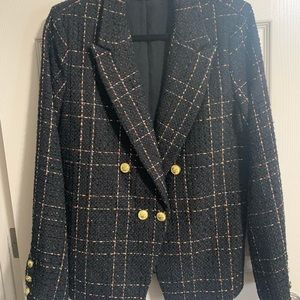NWT JustFab Tweed Blazer